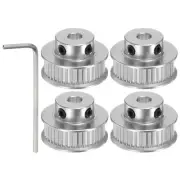 4pcs 2GT Timing Pulley 40T 6.35mm Bore 27.5mm Dia.6mm Belt W Spanner