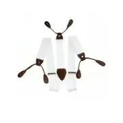 Mens Button Hole Braces Adjustable Elasticated Y Back Suspender Braces