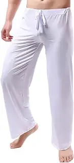 [WSLCN] Mens Yoga Pants Low Rise Elastic Drawstring Pyjama Bottoms Lounge Pants