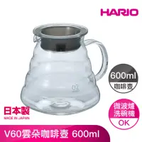 在飛比找momo購物網優惠-【HARIO】V60雲朵咖啡壺 600ml(XGS-60TB