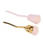 2pcs Nail Dust Remover Pink Rose Nail Powder Cleaning Brush Manicure Dust