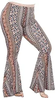 [STRETCH IS COMFORT] Women’s Plus Size Oh So Soft Pull On Stretchy Bell Bottom Flare Pants| XL-7X