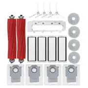 19pcs Accessories Kit For Q / P10 A7400rr Robot Vacuum Cleaner Main Side Brushes Dust Bags Mop Pad