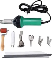 BIENKA Welder 1600W Plastics Heat-Welders Hot Air Welding Machine Kit Tools Set with Welding Speed Nozzle Roller Rod Temperature Regulating Welding Pliers (Color : EU)