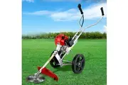 Giantz 62cc Petrol Brush Cutter Whipper Saw Trimmer 2 Stroke 3-in-1 Wheel