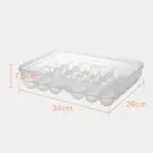 34 Organizer Refrigerator Box Eggs Case Clear Portable Container Storage Food