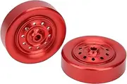 Remote Control Car Wheels Hubs, 4Pcs Aluminum Alloy RC Truck Wheels Hubs Replacement Accessory for WPL D12 RC Truck
