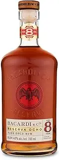 BACARDÍ Reserva Ocho 8 Year Old, 40% ABV, 70cl / 700ml, Premium Caribbean Rum, Barrel Aged 8 Years in Oak Casks Under the Caribbean Sun