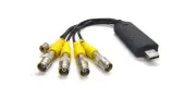 USB-Based Quad Video Switcher With 4 BNC RCA Inputs For Windows 7 XP Vista