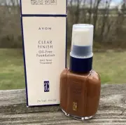 Avon Clear Finish Oil-Free Foundation - Toasted Brown Anti-acne treatment matte