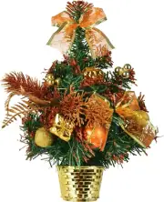 Mini Potted Christmas Tree PVC Material Trees Tabletop Pine Trees Christmas Pott