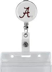 University of Alabama (White Background) Retractable Badge Reel