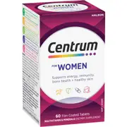 Centrum For Women, Multivitamin with Vitamins & Minerals to Support Energy, Immunity, Bone Health & Healthy Skin, 60 Tablets