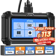 2025 XTOOL D5S FCA OBD2 Scanner Car Transmission ABS SRS Engine Diagnostic Tool