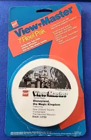 SEALED #2732 Disneyland The Magic Kingdom view-master 7 Reel Pak Reels Case RP-