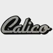 Bass Cat Boat Sticker Decal | Calico Emblem Silver / Black Vinyl