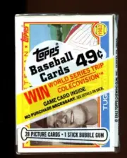 1983 Topps Baseball Cello pack Sealed Tug McGraw on front