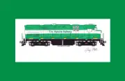 Apache Railroad C424 #98 11"x17" Matted Print Andy Fletcher signed