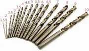 15 Piece Metric M35 Cobalt HSS Drill Bit Kit with Straight Shank for Drilling Cast Iron,Brass,Stainless Steel Woodwork Plastic and Other Hard,Materials,M35 High Speed Steel Twist Drill Bit Set