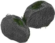 Milisten 2pcs Realistic Faux Rocks for Indoor Plants and Outdoor Landscaping Weather Resistant Decorative Garden Stones Lightweight Foam Artificial Stone for Aquarium Micro Landscaping