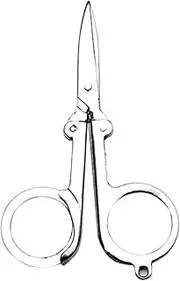 Folding Craft Scissors - Scissors All Purpose, Safety Portable Trip Scissors | Portable Multi Use Folding Scissors, Space Saving Scissors for Home, and Outdoor Activities, 10.8 X 6.5 Cm