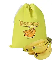 Drawstring Banana Preserve Bag,Vegetables Fresh Produce Bag | Produce Fresh Pouch with Drawstring for Home, Kitchen, Cafe, Camping