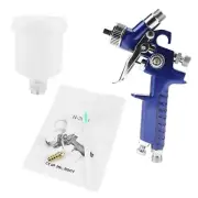 H-2000A Mini Pneumatic Spray Gun 0.8/1.0mm Nozzle, 125ml for Car Repair