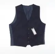 Marks and Spencer Men's Blue Wool Waistcoat 41-43R