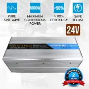 Elinz Pure Sine Wave Power Inverter 5000w/10000w 24v - 240v AUS plug Truck Car Caravan