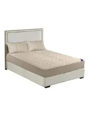 [SOGA] Wide Mattress Cover Bed Spread Sheet Protector with Pillow Covers 183cm in Beige