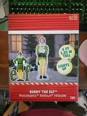 Buddy The Elf 6 FT 1.83 M Tall Photorealistic Airblown Inflatable Gemmy NEW