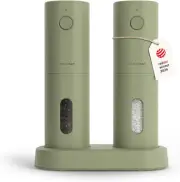 LARS NYSØM USB Rechargeable Electric Salt & Pepper Grinder Set - Sage Green New