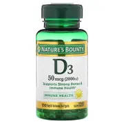 Nature's Bounty, D3 , 50 mcg (2,000 IU), 150 Rapid Release Softgels