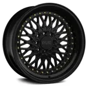 XXR 536 15x8 4x100/4x114.3 +20ET 73.1CB Black / Gold Rivets Wheel