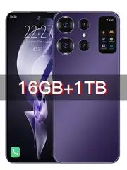 2024 new s24 Ultra smartphone 5g original 7.0 inch mobile phones 16GB+1TB global smartphone android13 free shiping cell phones Purple 16G 1TB