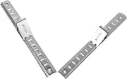 VINTORKY 2 Pcs Refrigerator Strips Freezer Parts Freezer Freezer Card Freezer Accessories Fridge Thickened Freezer Thickened Shelf Freezer Shelf Bracket Freezer Silver Stainless Steel