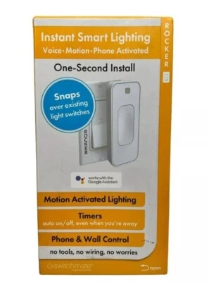 Smart Light Switch | Switchmate RSM001W | Snap-On One Second Install ROCKER New
