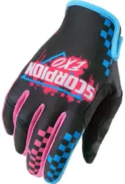 Scorpion Air-Stretch Tagger Mens Textile Motorcycle Gloves Pink/Black