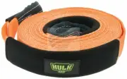 HULK 4X4 SNATCH STRAP 8,000kg 100% NYLON ORANGE 60mm x 9m Reinforced eyes