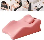 Relax Cush Pillow, Relax Cush Ergonomic Pillow, Relaxcush Wedge Ergonomic Pillow, Relaxcush Lumbar Support Pillow, Relax Cushion for Sitting or Bed Reading, Relax Cush Wedge Pillow (Pink)