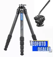 Leofoto LS-285CEX+BV-10 Leveling Base Tripod w Fluid Head