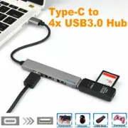 Thunderbolt USB 3.1 Type C to 4x USB 3.0 4 Port Hub Adapter Type-C Splitter OTG