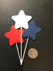 HANDMADE Die Cut 2 Star Shaped Balloon Sets / Card Embellishment