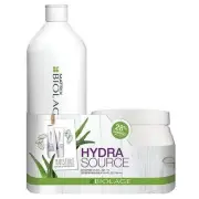Matrix Biolage Hydrasource Duo (Shampoo 33.8 Oz, Conditioner 16.9 Oz)