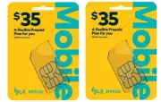 2 x Optus $35 Prepaid Sim Card Starter Kit (40GB Data) for 4G&5G Network Mobile