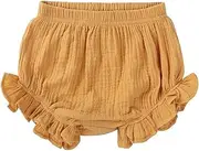 [Symunnia] Toddler Baby Girls Ruffles Shorts Kids Cotton Candy Color Bloomer Shorts Diaper Cover Clothes