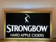 STRONGBOW HARD APPLE CIDERS LED BAR SIGN MAN CAVE GARAGE DECOR LIGHTED SIGN NEW