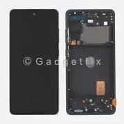 For Blue Samsung Galaxy S20 FE OLED Display LCD Touch Screen Frame Replacement