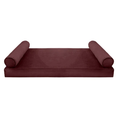 STYLE V5 TwinXL Velvet Pipe Trim Indoor Daybed Mattress Pillow |COVER ONLY|AD368