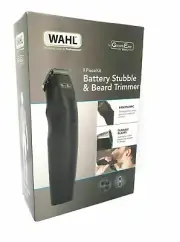 Wahl GroomEase Battery Stubble & Beard Trimmer Cliper 9 Piece Kit 9685-517